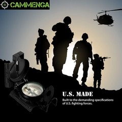 Accurate Waterproof Tritium Lensatic Compass for Hiking, Camping, Survival, Orie