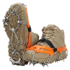18/19 Teeth Ice Grippers Spikes Outdoor Winter Snow Spikes Crampons Cleats