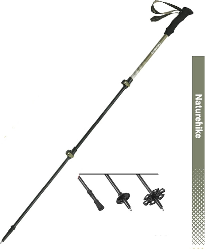 6oz Ultralight 3K Carbon Fiber Adjustable Trekking Pole, 1 Piece