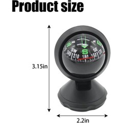 Car Compass Ball Dash Mount Adjustable Compass Ball for Marine Boat Truck