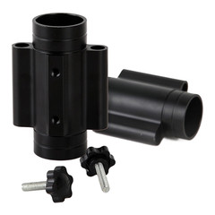 Aluminum Curtain Pole Support Rod for Camping Wind Resistant Double Peg Holes