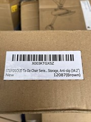 STEP2GOLD Ta-Da Chair Series 2, Portable Trekking Hiking Pole Brown 34.2” New
