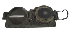 Vintage Lensatic Compass Japan Original Box Military Style Hiking Camping GC