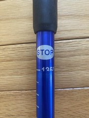 BAFX Products Telescoping Aluminum Trekking Poles Blue with Tips & Baskets