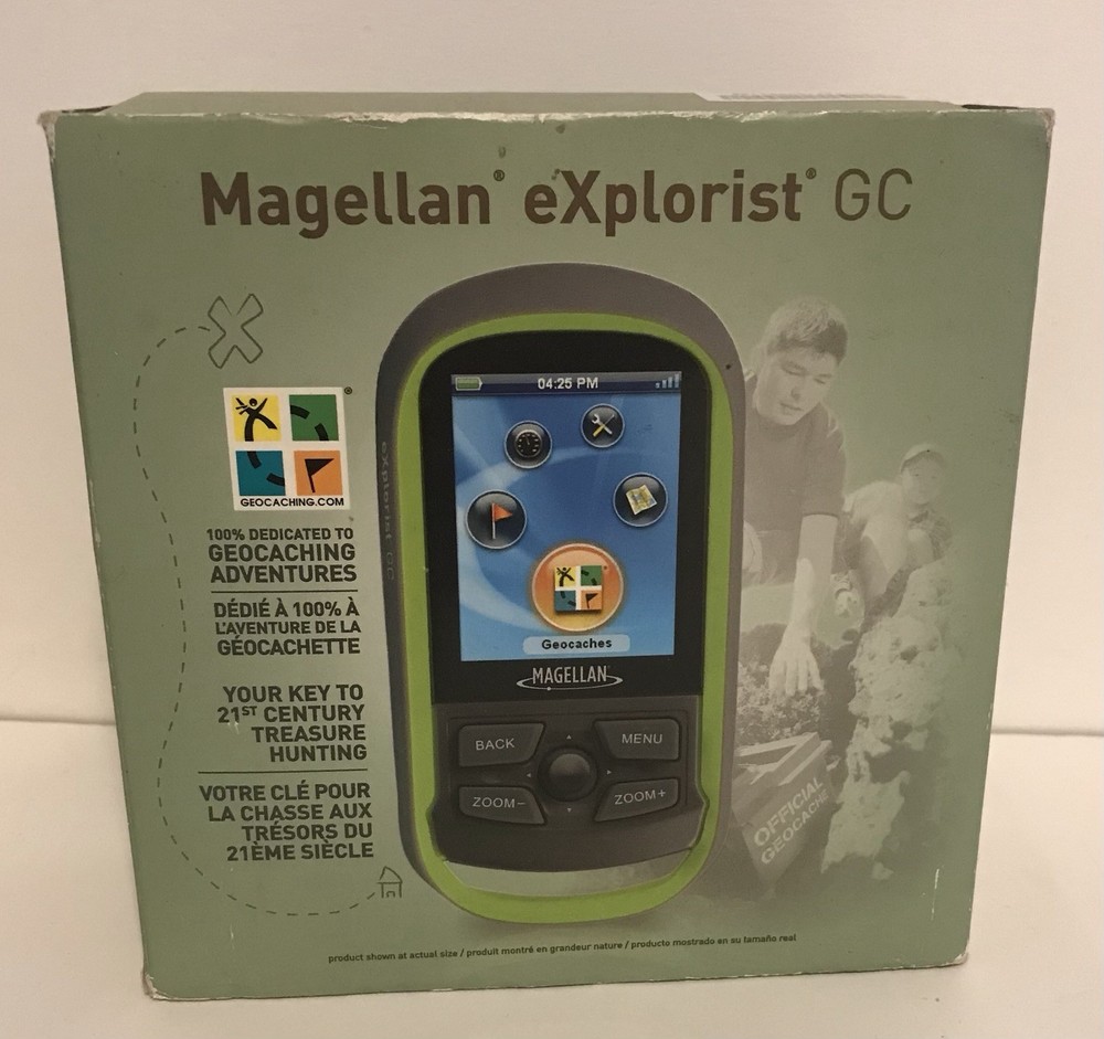 Magellan Explorist GC Handheld Geocaching GPS Green Tested Works