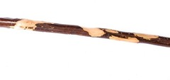 Handcrafted 55 Inch Nature Wood Hiking Stick with Comfortable Hand Strap
