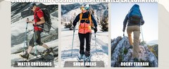 Covacure Hiking Poles Collapsible Trekking Poles – Aluminum Alloy 7075 Walking