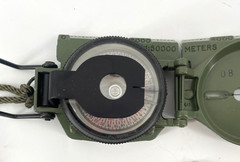 Cammenga Model 27 US Military Phosphorescent Lensatic Compass Tested W Pouch