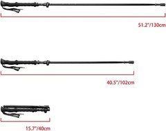 Lightweight Adjustable Collapsible Trekking Pole 51″ with Carrying Case