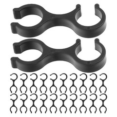 40 Pcs Trekking Pole Fastener Plastic Pole Clips Walking Stick Clamp Holder