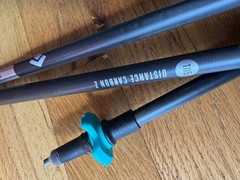 BLACK DIAMOND distance carbon Z DEMO trail run poles ultralite 3 section 105 cm