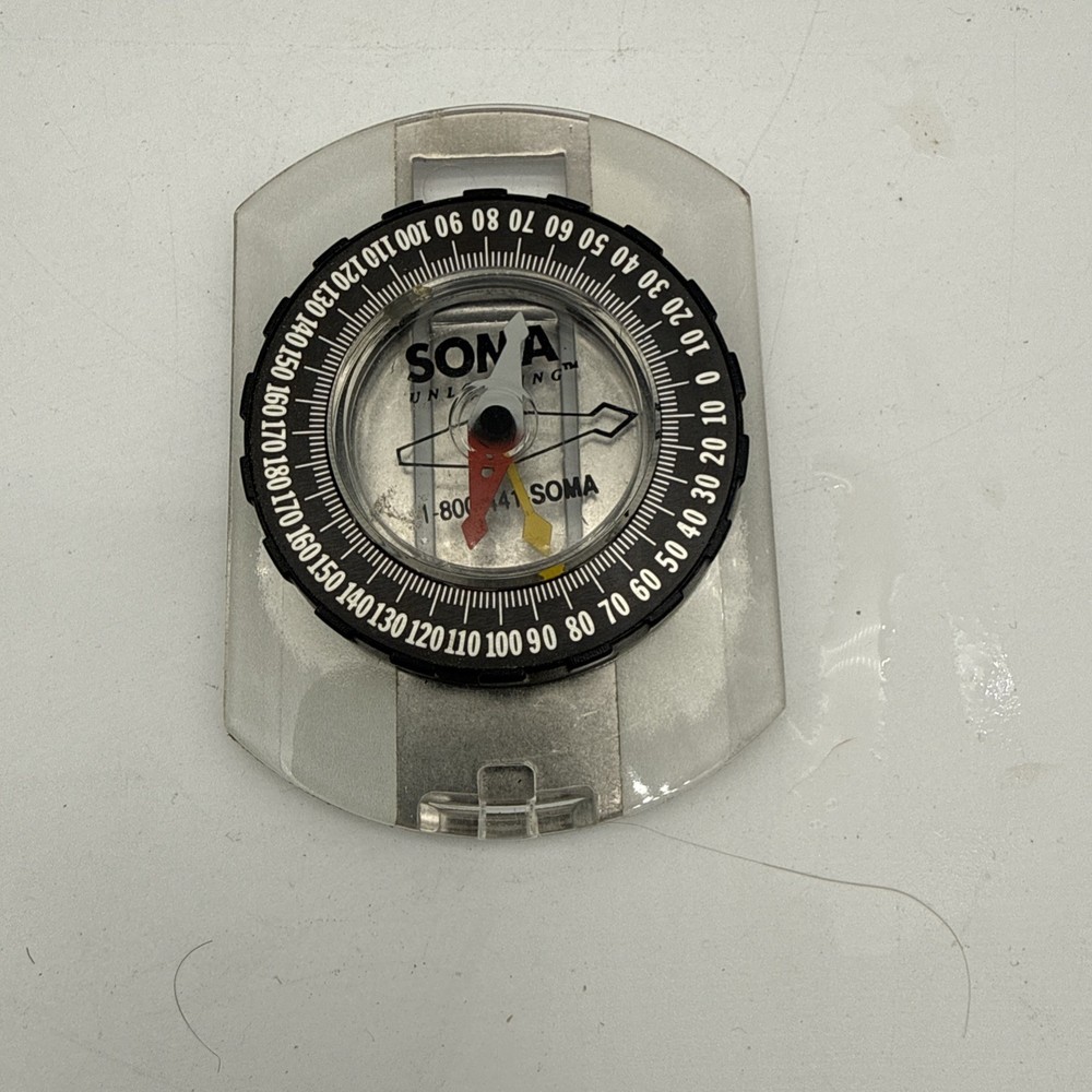 SOMA 1-800-441 Orienteering Compass Navigation Hiking Map Reading Tool