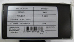 Brunton Axis Pocket Transit Compass AXIS 360, One Size