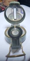 Vintage Engineer Lensatic Compass Japan Liquid Filled Military
