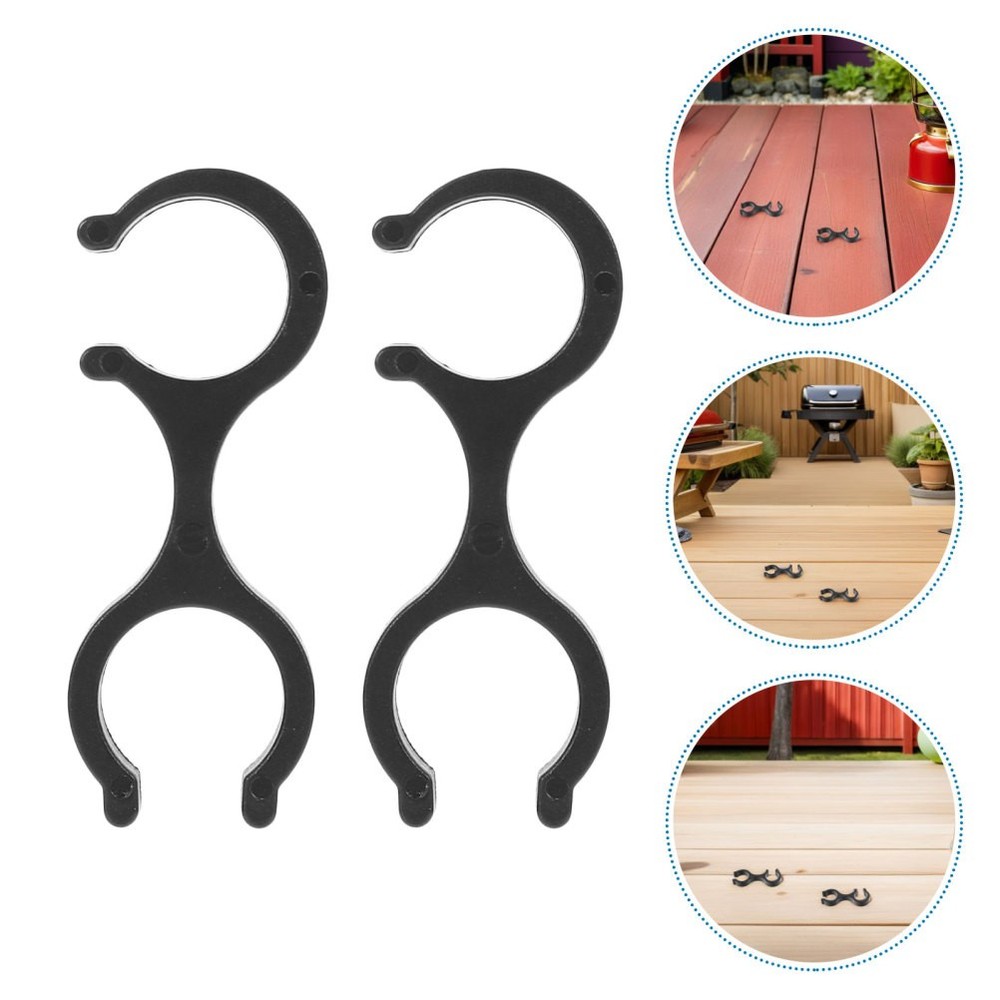 40 Pcs Trekking Pole Fastener Plastic Pole Clips Walking Stick Clamp Holder