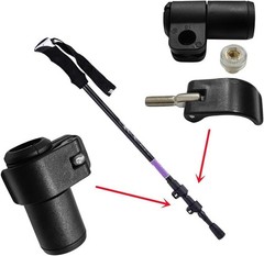 2 Pack Outdoor Trekking & Climbing Pole Quick Release Lock Parts
