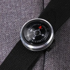 1Pc Slide on 25MM Watch Wrist Band Strap Compass For Outdoor Survival Tools Gift