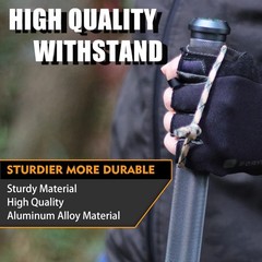 H2 Survive Walking Hiking Stick Multitool Trekking Poles Aluminum Camping Gear