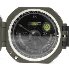 Pocket Transit Army Geology Compass for Outdoor Hiking Camping Survival Marching