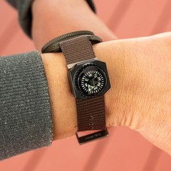 Sun Company Slip-On Wrist Compass – Easy-to-Read Compass for Watch Band or Pa…