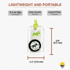 Sun Company Wildlife Compass for Kids – Children’s Compass