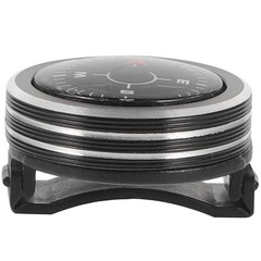 Portable Black Metal Compass with Clear Dial for Outdoor Hiking and Camping Use