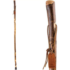 48 In. Hiking Walking Stick Strong Durable Hawthorn Wood Handcrafted in the USA