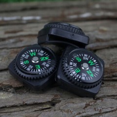 4pcs Mini Compass North Navigation Button for Paracord Bracelet Bag Strap Watch