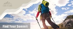 Covacure Hiking Poles Collapsible Trekking Poles – Aluminum Alloy 7075 Walking