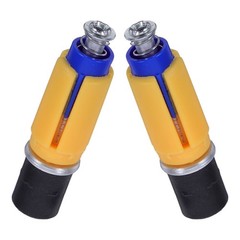 2 Pcs Walking Stick Accessories Hiking Tip Expansion Tube Cane Fitting Trekking