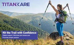Collapsible Lightweight Trekking Poles – Hiking and Walking Sticks with Cork