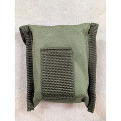 Military Prismatic Sighting Compass Olive Green Metal Hiking Survival Gear Pouch