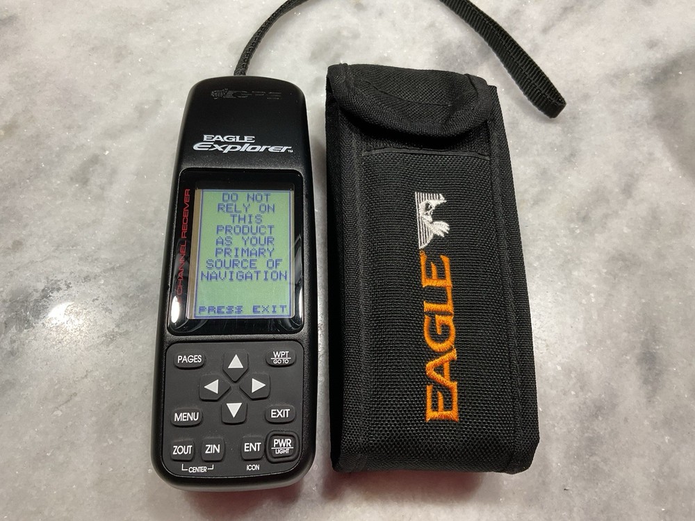 GPS Hiking Eagle Explorer 12-Channel w/Case – TESTED / Works Vintage
