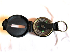 Vtg. Black Engineer Directional Compass camping