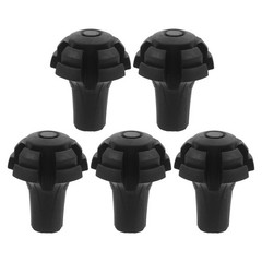 5Pcs Durable PVC Trekking Pole Tips Replacement with Shock Absorption for Hiking