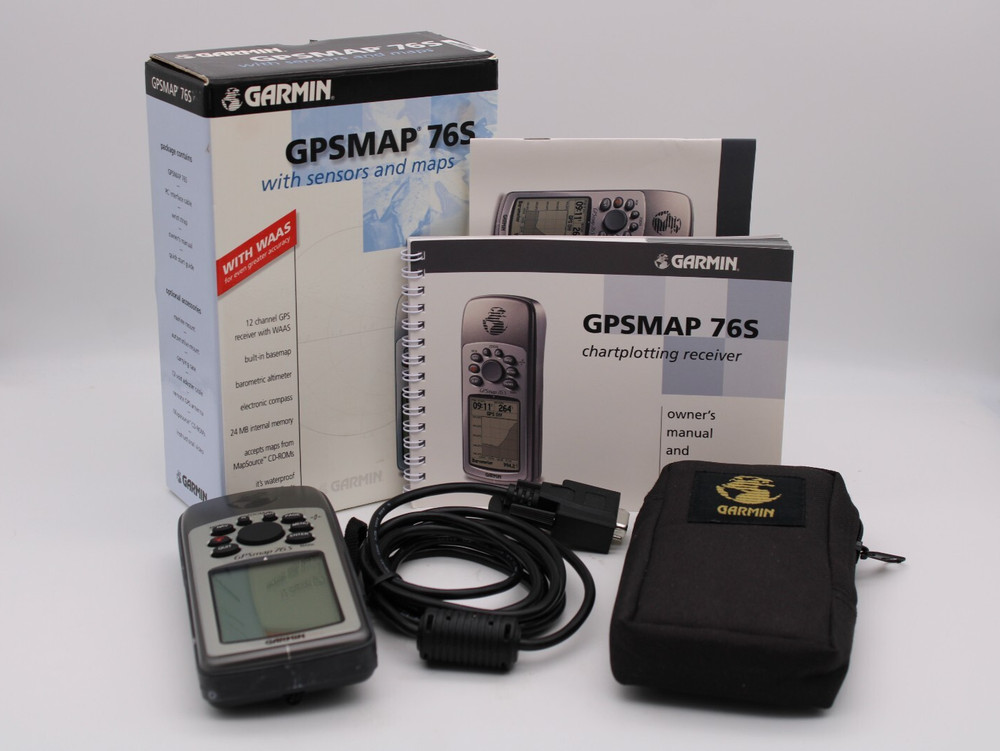 Garmin GPSMAP 76S Handheld GPS Books Chartplotting Receiver Hiking & Boating