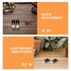 6 Pcs Trekking Pole External Locking Handle Walking Stick Clip Climbing