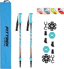 Hiking Poles Kids Ultralight Nordic Walking Sticks Telescopic Child Trekking