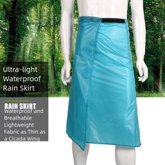 Windproof Waterproof Rain Skirt Adjustable Waist Lightweight Packable Design