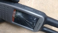 Garmin RINO 650 GPS BROKEN Touchscreen Navigator / TOPO Maps INCOMPLETE READ
