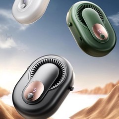 5 Speed Portable Fan Featuring LCD Display and 3500mAh Battery for Use Anywhere