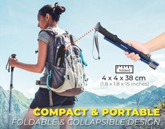 TREKOLOGY TREKZ SE 2pc Collapsible Hiking Stick2