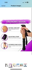 Trekking Poles for Hiking and Walking – Lightweight 7075 Aluminum with Grey
