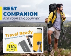 Lightweight Adjustable Trekking Poles with Cork Grip – Compact Hiking Sticks for