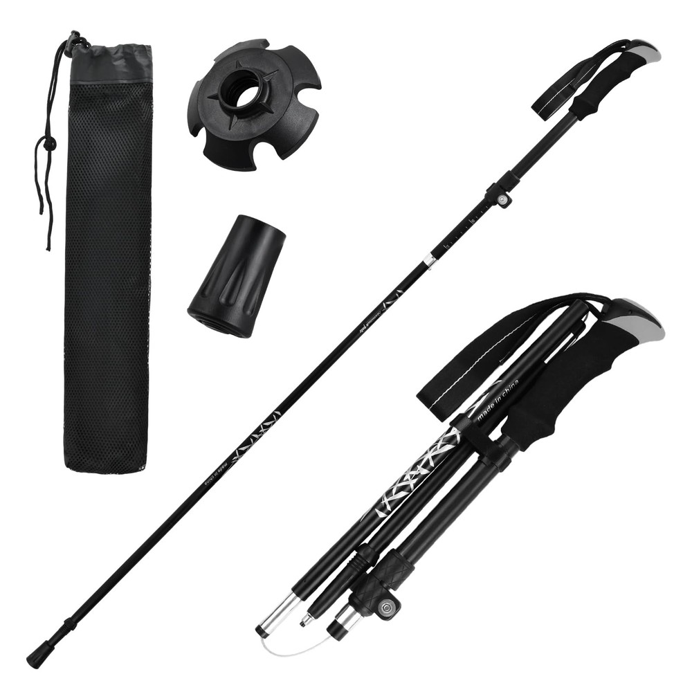 2 Pieces Hiking Poles Telescopic, Trekking Poles Folding, Walking Poles Folding B…
