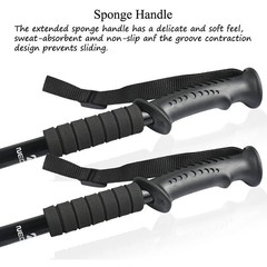 Pair of 2 Trekking Poles Walking Hiking Sticks Anti-shock Adjustable Alpenstock