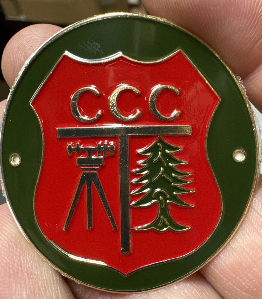 Civilian Conservation Corps CCC Hiking Staff Stick Medallion NEW