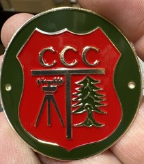 Civilian Conservation Corps CCC Hiking Staff Stick Medallion NEW