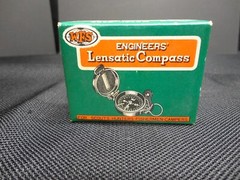 Vintage WFS Lensatic Compass No.111 Japan SCOUTS Engineers Compass 1950s NICE