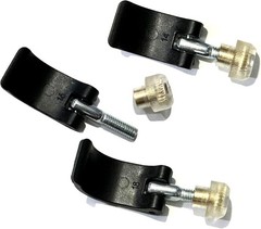 Ultralight Pole clamp with nut Screws & Installation Tool for Trekking Black